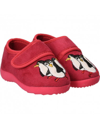 Botosei roz, cu pinguini, pentru fetite