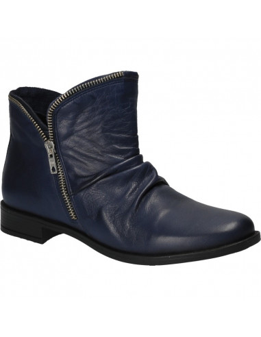 Botine fashion, cu toc mic, piele naturala