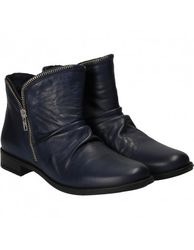 Botine fashion, cu toc mic, piele naturala