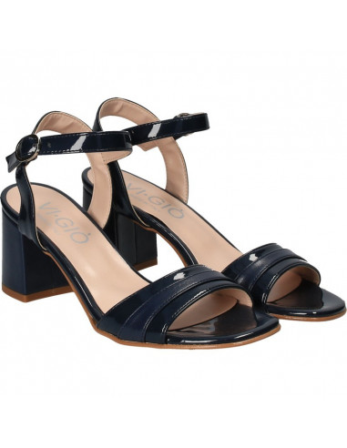 Sandale elegante, cu toc robust