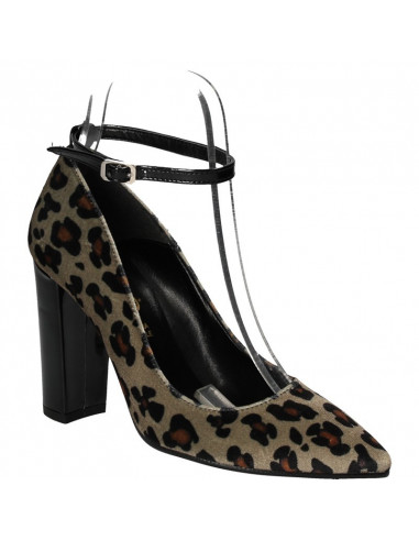 Pantofi fashion, de dama, imprimeu pantera