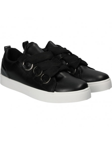 Pantofi fashion, cu cercuri, culoarea neagra