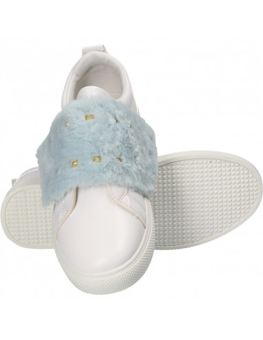 Sneakers trendy, cu blana, pentru tineret