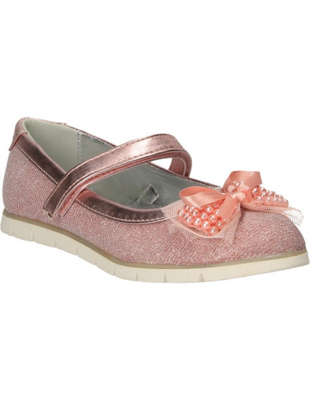 Balerini trendy, roz, cu perle, pentru fete