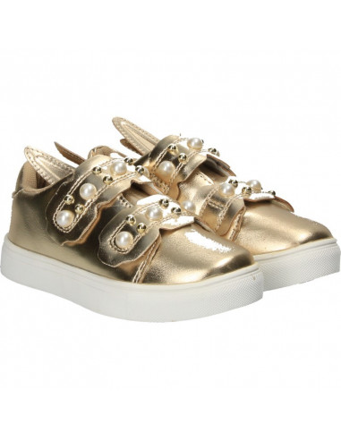 Sneakers aurii, cu urechiuse, pentru fetite