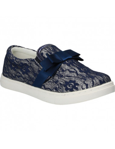 Espadrile moderne, din dantela albastra