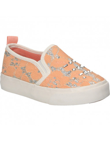 Espadrile din dantela, cu pietre, pentru fete