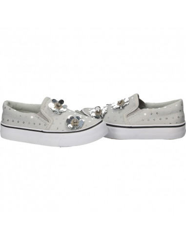 Espadrile cu flori glamour, pentru fete