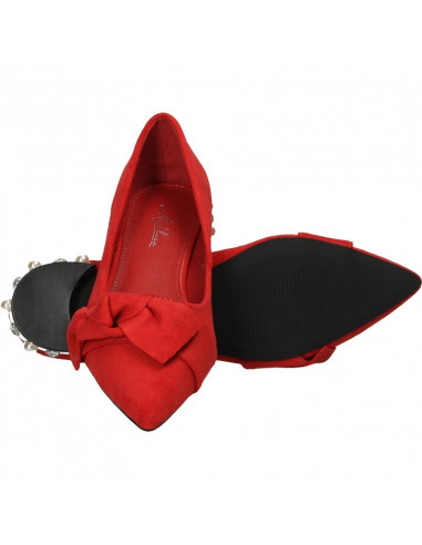 Pantofi trendy, cu perle, pentru femei