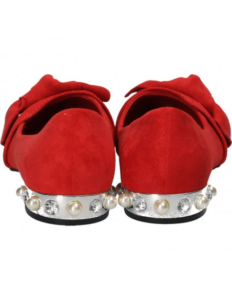 Pantofi trendy, cu perle, pentru femei