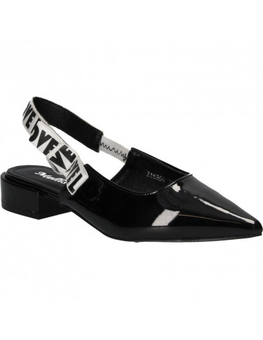 Pantofi LOVE negri din lac, trendy, marca Mellisa