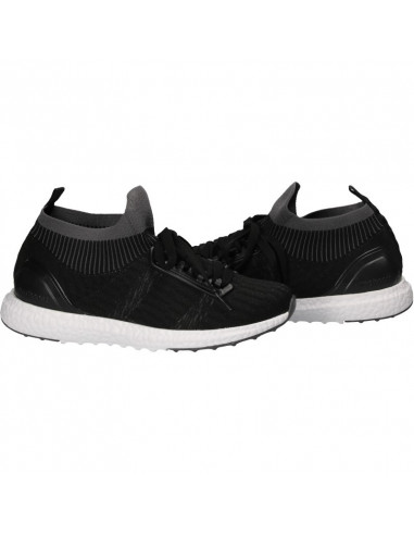 Pantofi negri, sport, cu tricot, pentru barbati