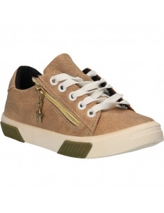 Pantofi Sport Fete Bej cu Accesorii Aurii 2