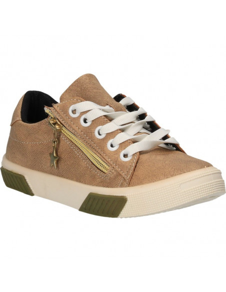 Pantofi Sport Fete Bej cu Accesorii Aurii
