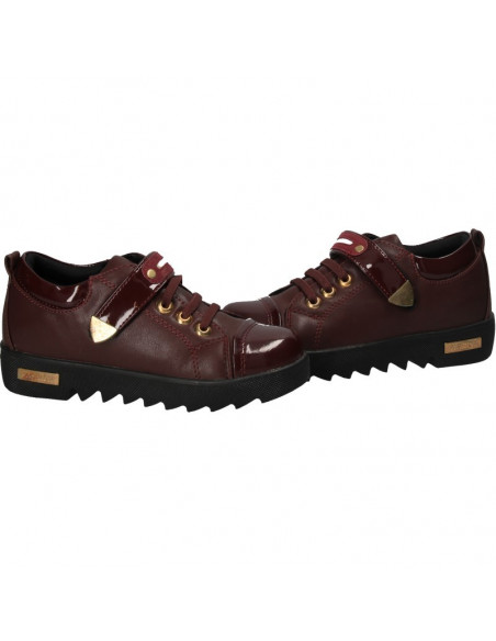 Pantofi moderni, bordo, pentru fete