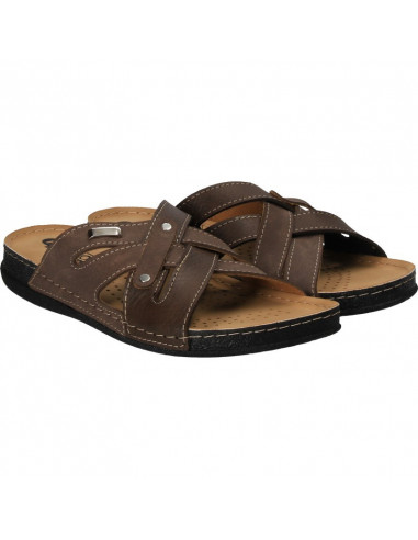 Saboti barbatesti, maro, marca Fly Shoes