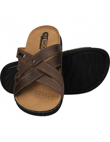 Saboti barbatesti, maro, marca Fly Shoes