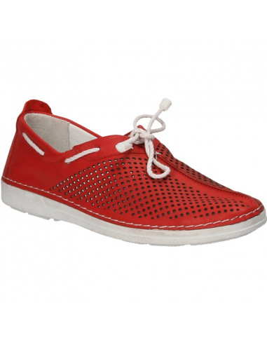 Pantofi rosii, piele naturala, pentru femei