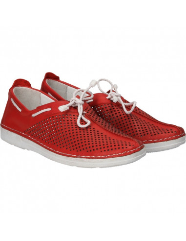 Pantofi rosii, piele naturala, pentru femei