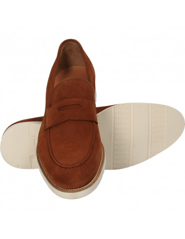 Pantofi barbatesti, fara siret, piele intoarsa