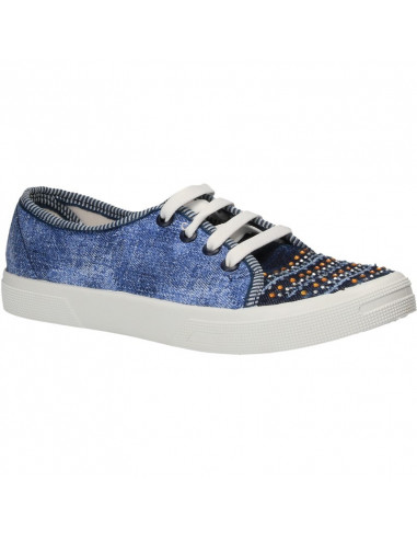 Tenisi glamour, imprimeu jeans, pentru femei