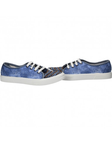 Tenisi glamour, imprimeu jeans, pentru femei