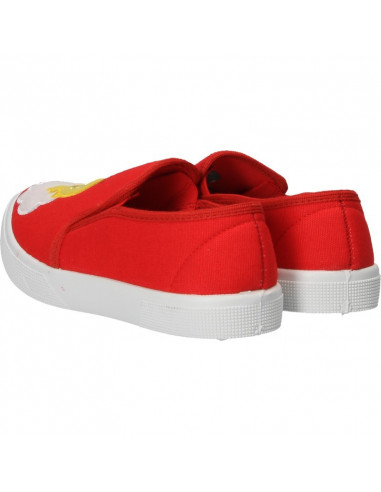 Espadrile copii, rosii, imprimeu modern
