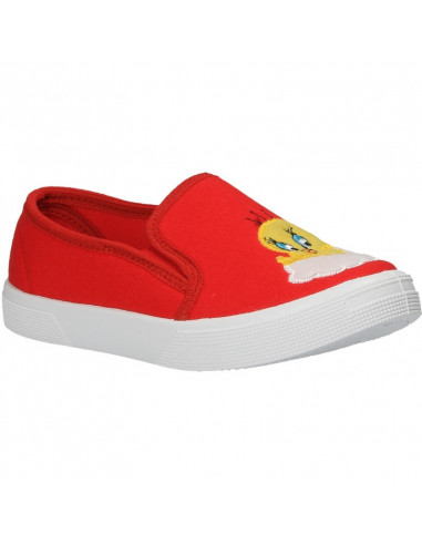 Espadrile copii, rosii, imprimeu modern