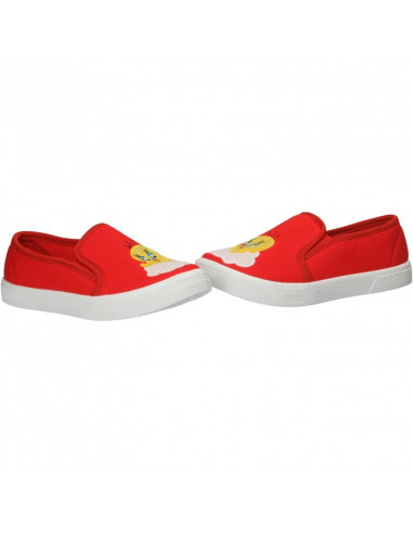 Espadrile copii, rosii, imprimeu modern