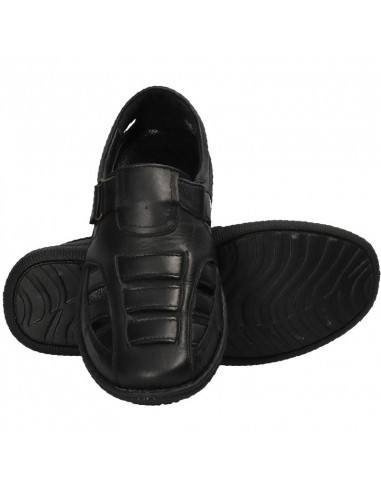 Pantofi tip sanda, din piele, pentru barbati