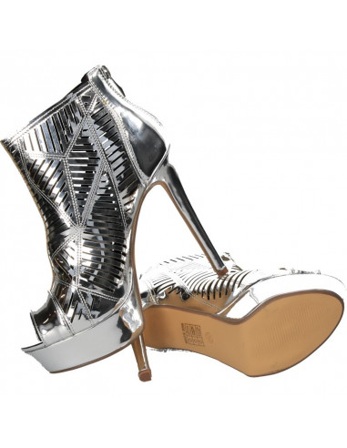 Incaltaminte dama, fashion, argintie