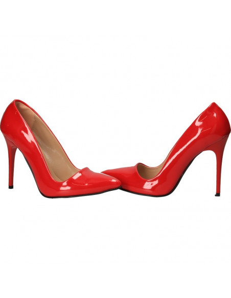 Pantofi de gala, rosii, stiletto