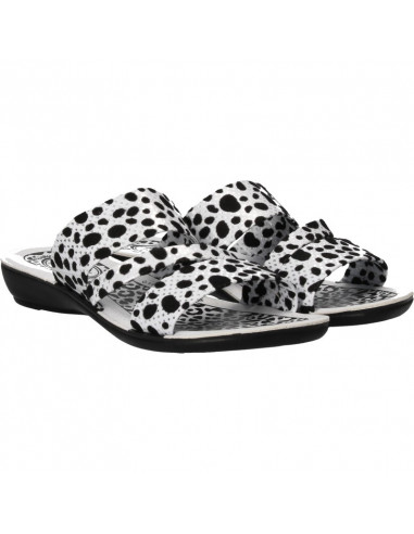 Papuci dama moderni, imprimeu "dalmatian"