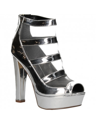 Sandale glamour, cu plasa, tinute fashion