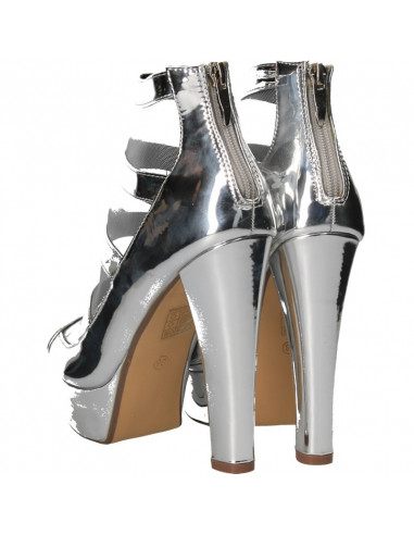 Sandale glamour, cu plasa, tinute fashion
