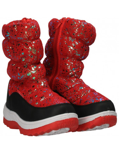 Cizme fashion, rosii, pentru fetite