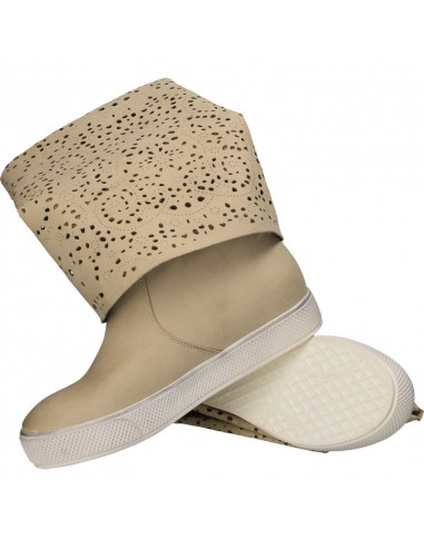 Cizme moderne, perforate, talpa groasa