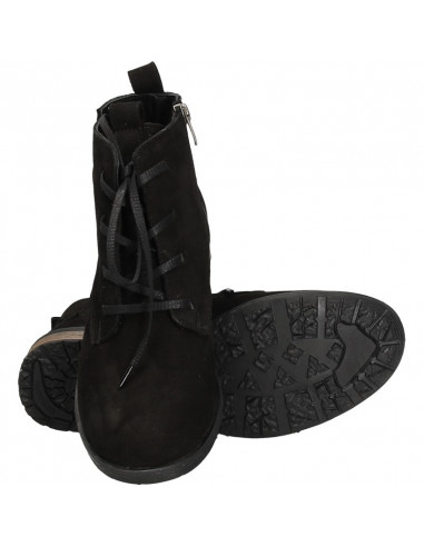 Ghete fashion, toc mic, piele naturala
