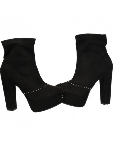 Botine negre, platforma, de gala