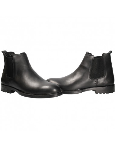 Cizme scurte, barbati, slip on, piele naturala