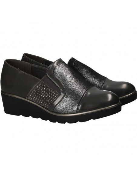 Pantofi talpa plina, culoarea gri