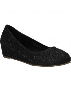 Pantofi cu platforma, pietricele negre 2