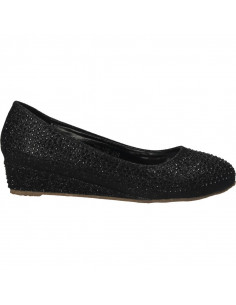 Pantofi cu platforma, pietricele negre