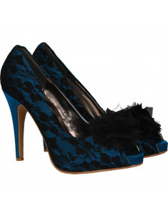 Pantofi eleganti din dantela, cu decupaj fata 2