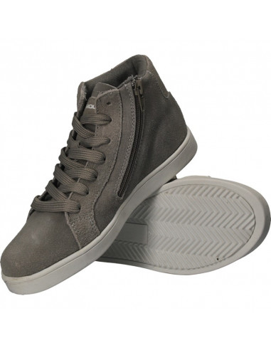 Ghete fete casual, cu tinte gri