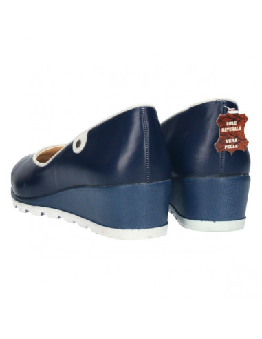 Pantofi eleganti, cu platforma, piele naturala
