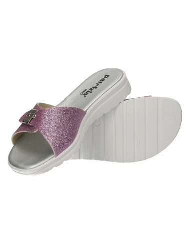 Saboti roz, glamour, cu strat sclipici