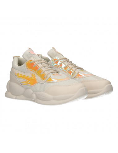 Sneakers albi, de dama, talpa groasa