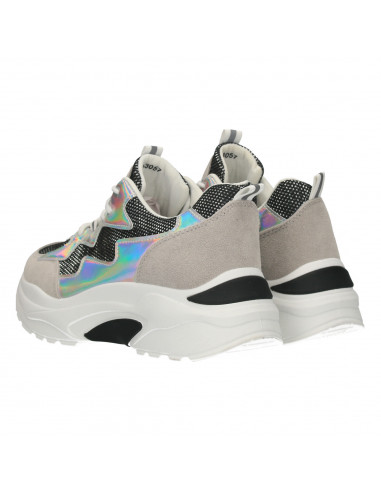 Sneakers dama, alb cu negru