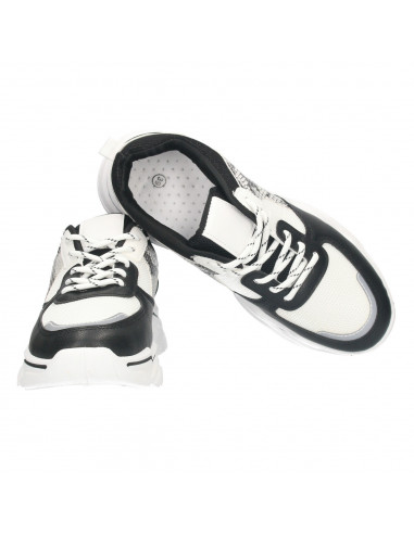 Pantofi sport, talpa inalta, insertie snake